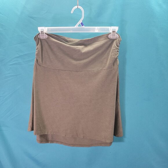 Carve Designs Olive Green Knee-Length Skirt M Ruched Sides Casual Everyday Wear - Picture 8 of 12